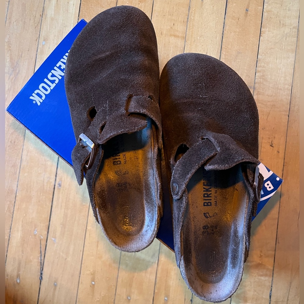 Birkenstock Boston Mocha Suede 38